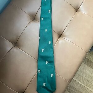 Millars of Ireland Green Vintage Harp Tie